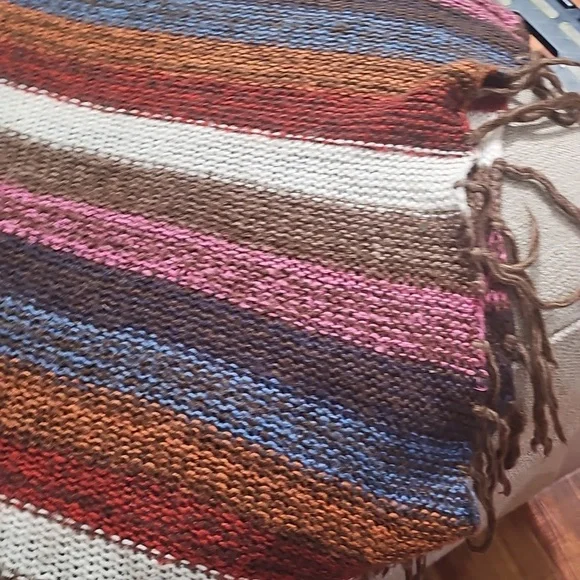 Caren‎ Sport Cozy Multicolor Striped Shrug Poncho Sweater size 2X - Picture 10 of 10